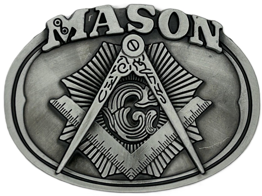 Mason Freemason Masonic Pewter Belt Buckle New