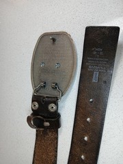 Fleur De Lis Iron Cross Belt Buckle Brushed Distress Metal With Levis BELT