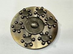 Retro Artisan Metal Work Unique Vintage Round Belt Buckle