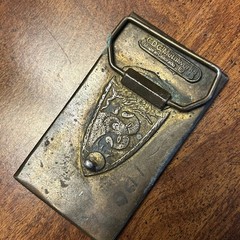 Vintage C.D.C. Metalworks Belt Buckle Bronze 1975 Vintage Geometric Ram 961