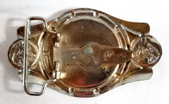 VTG 1970&rsquo;s Imperial Hebillas Belt Buckle Mexico Western Rodeo Boots Horses