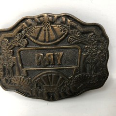 VTG Oden Personalized Name Custom « Ray » Belt Buckle Raymond Ornate Reynaldo