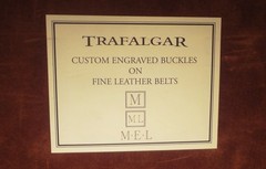 📌NOS TRAFALGAR fine YELLOW GOLD over STERLING SILVER BUCKLE- MONO « M » – $650.00
