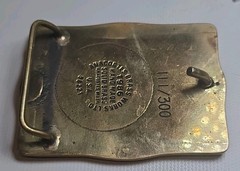 Vtg 1998 25 Anniversary Asbury Community Center West Virginia Metal Belt Buckle