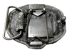 Vtg 1985 Nasco Newbold&rsquo;s Cast Iron Plow Growing Of America Belt Buckle Numbered