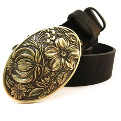 Belt buckle “Petrykivka””, Ornamental belt buckle, Ukrainian belt buckle