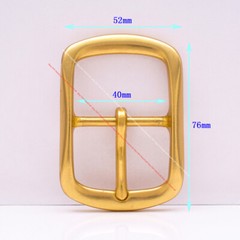 CLASSIC SOLID BRASS ROUND CENTER BAR LEATHERCRAFT BELT BUCKLE REPLACEMENT 40MM