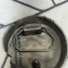 Jack Daniel&rsquo;s Belt Buckle OS Silver Old No 7 Brand Bottle Cap Vintage 2005