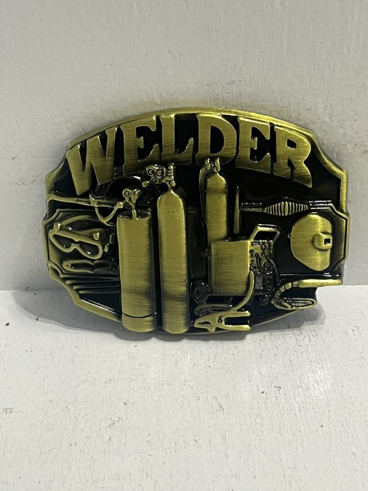 – Belt Buckle Welder Themed Iron Worker Industrial
