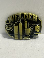 – Belt Buckle Welder Themed Iron Worker Industrial