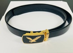 Men Eagle Decor Automatic Buckle Belt