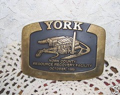 York County Recovery Facility Belt Buckle 1998