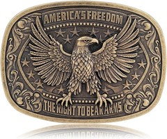 Bronze Eagle Cowboy Belt Buckle – Celebrate American Heritage with Style