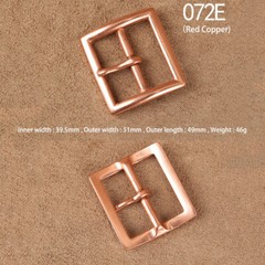 Solid Brass Pin Buckle Leather Craft DIY Belt Men Women 38mm 40mm Polished Gold