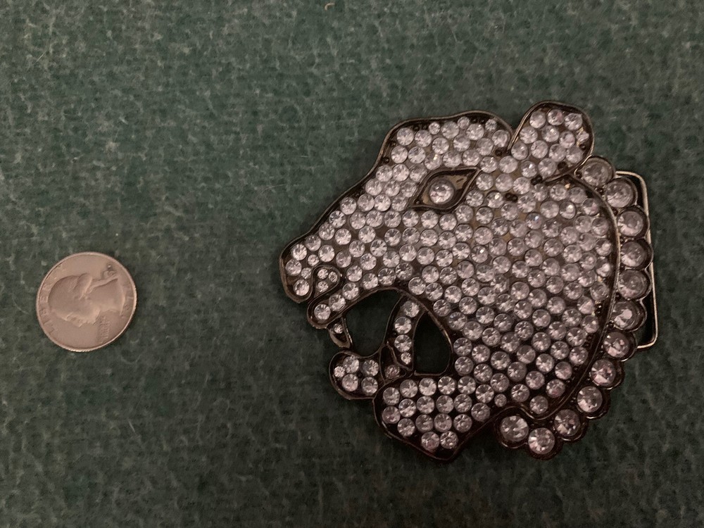 LEAPARD / PANTHER ? BELT BUCKLE With RHINESTONES