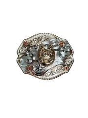 Men’s Horse Rodeo Western Cowboy Belt Buckle Hebilla Fina Vaquera Con Caballo