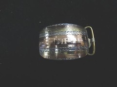 c363 Vintage Belt Buckle in Sterling Silver with Gold Plating