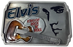 Brand New Elvis King Of Rock « N » Roll Retro Music Belt Buckle