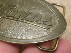 Vintage 70&rsquo;s Honda Dirt Bike Men&rsquo;s Belt Buckle