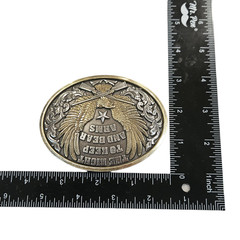 Nocona Belt Buckle Second Amendment Eagle Right to Keep and Bear Arms