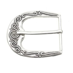 Pin Buckle Belt Buckle with Ornament – Classic Metal Design