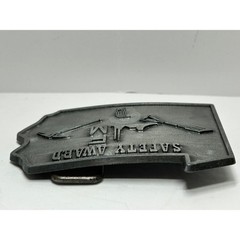 Pennsylvania State Shape Safety Award Belt Buckle Industrial Mining
