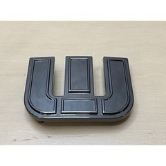 Vintage Letter W Belt Buckle Black Silver Tone Initial Monogram Western Style