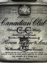 C.C. Canadian Club Whiskey Belt Buckle From Bergamot Brass Works 1975