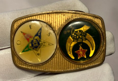 Vintage Masonic Freemason Order of Eastern Star Belt Buckle Mason Buckle