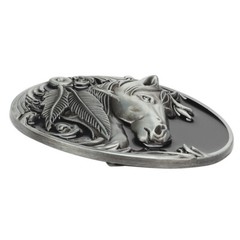 Horse Head Belt Buckle Western Cowboy Motorcycle Riding Belt Buckle