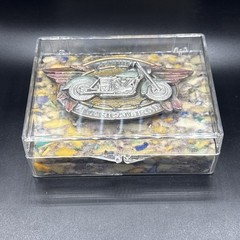 Rare 1994 Bergamot &lsquo;Genuine American Iron&rsquo; Motorcycle Belt Buckle-Enameled