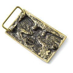 Fighting Owl belt buckle, Wild fighting bird Owl military solid brass belt buckl