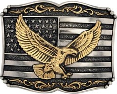 Montana Silversmiths Attitude Western Buckle, Soaring Liberty