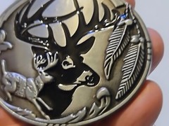 DEER HUNTING BUCK HUNTER Metal Belt Buckle