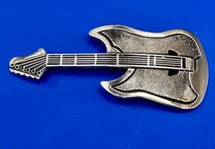 Electric Rock Guitar – Music Band – Different Cutout Vintage Belt Buckle