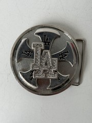 Spinners Belt Buckle LA Los Angeles Dodgers Spinning Me&rsquo;n Co/MLBP 2005