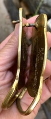 Vintage YUKON Public Safety Solid Brass Belt Buckle Police Fire Badge 2×3”