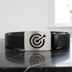 Target with Arrow Belt Buckle Metal Sports Design Modern Classic
