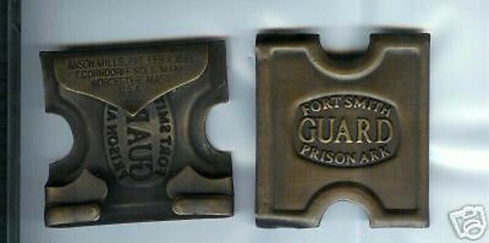 1881 ANSON MILLS FORT SMITH PRISON BRASS BELT BUCKLE