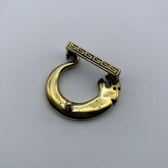 Brass Dragon Buckle Handmade Leather Belt Buckle