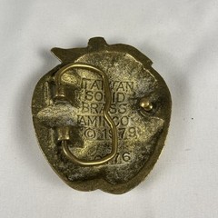 Vintage 1979 I Love NY Brass Belt Buckle Aminco New York Tourism Souvenir