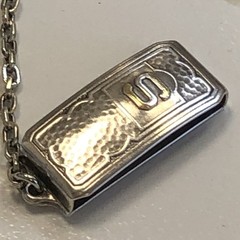 Hickok Beltogram Belt Buckle Pocket Watch Loop Chain Art Deco Mixed Metals 925