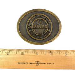 Vintage Siemer Lawn & Garden Show Oval Metal Belt Buckle CD Hit