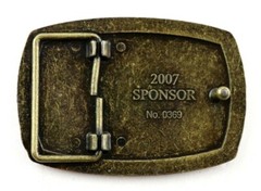 The American Veterans Disabled For Life Memorial Belt Buckle 2007 Sponsor #0369