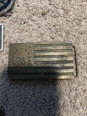Brass And Pewter Belt Buckles