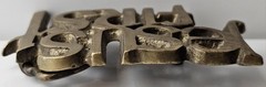 Jesus First Belt Buckle Solid Brass Vintage Taiwan Religious Belt Clamp Decor