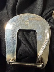 Sterling Silver 10K Gold Overlay Western 4 Pc Belt Buckle Set GN34 Mexico