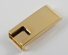 1 inch(25mm) Plate Belt Buckle(metal) (#44A) Shiny Gold Color NEW