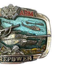 1981 US United States Army Firepower 3D Belt Buckle H1071