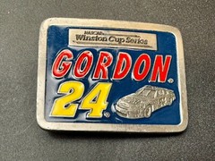 Nascar Winston Cup Series Jeff Gordon 24 American Legends Foundry Belt Buckle
